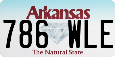 AR license plate 786WLE