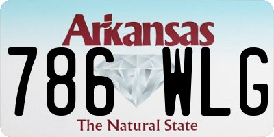 AR license plate 786WLG