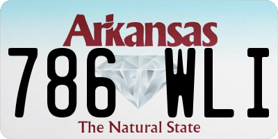AR license plate 786WLI