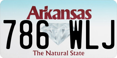 AR license plate 786WLJ