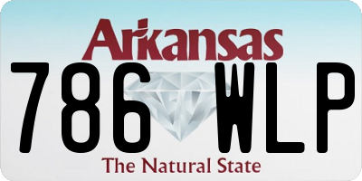 AR license plate 786WLP