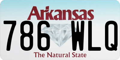 AR license plate 786WLQ