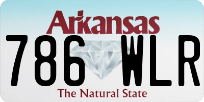 AR license plate 786WLR