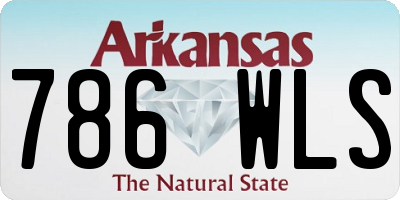 AR license plate 786WLS