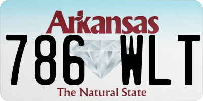 AR license plate 786WLT
