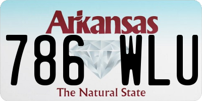 AR license plate 786WLU