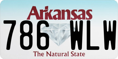 AR license plate 786WLW