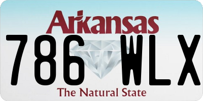 AR license plate 786WLX