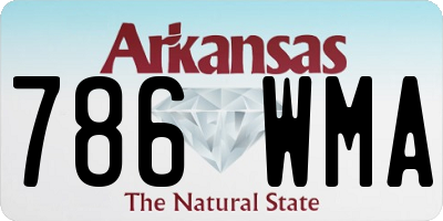AR license plate 786WMA