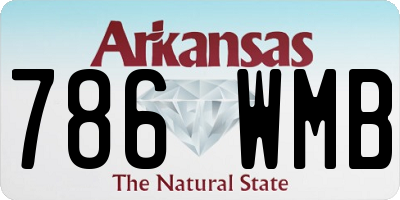 AR license plate 786WMB