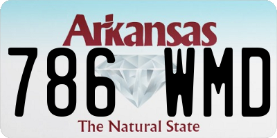 AR license plate 786WMD