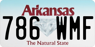 AR license plate 786WMF