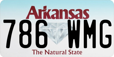 AR license plate 786WMG