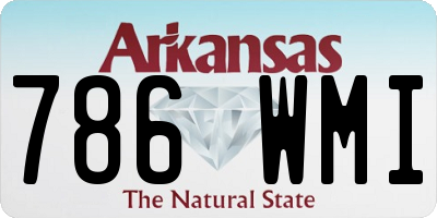 AR license plate 786WMI