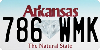 AR license plate 786WMK