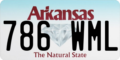 AR license plate 786WML