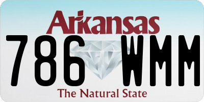 AR license plate 786WMM