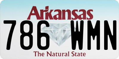 AR license plate 786WMN