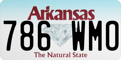 AR license plate 786WMO