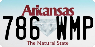 AR license plate 786WMP