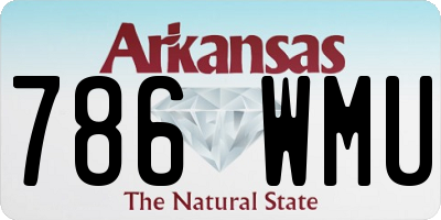 AR license plate 786WMU
