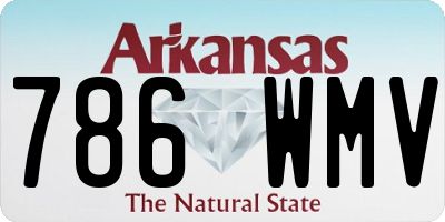 AR license plate 786WMV