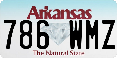 AR license plate 786WMZ