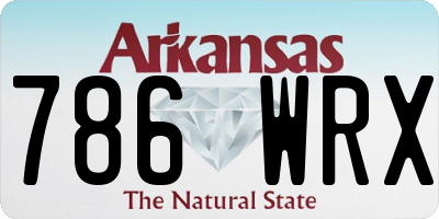 AR license plate 786WRX