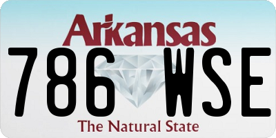 AR license plate 786WSE