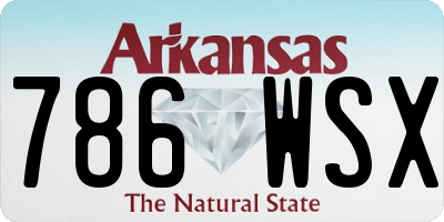 AR license plate 786WSX