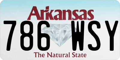 AR license plate 786WSY