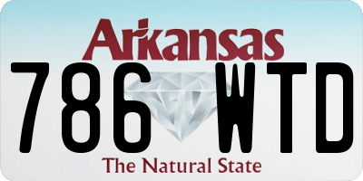 AR license plate 786WTD