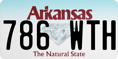 AR license plate 786WTH