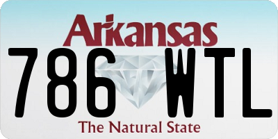 AR license plate 786WTL