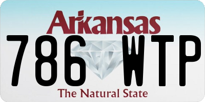 AR license plate 786WTP