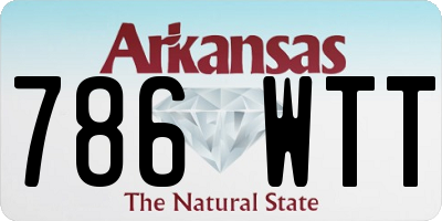 AR license plate 786WTT