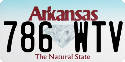 AR license plate 786WTV