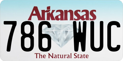AR license plate 786WUC