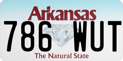 AR license plate 786WUT