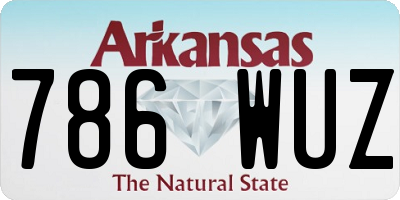 AR license plate 786WUZ