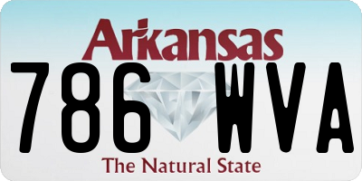 AR license plate 786WVA
