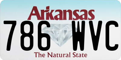 AR license plate 786WVC