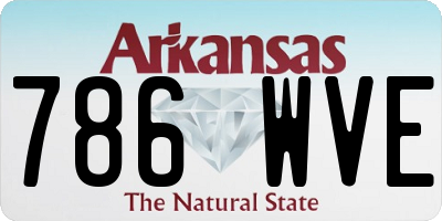 AR license plate 786WVE