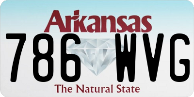 AR license plate 786WVG