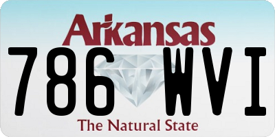 AR license plate 786WVI