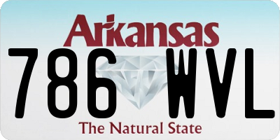 AR license plate 786WVL