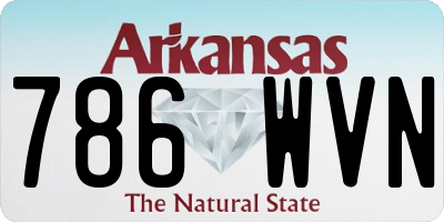 AR license plate 786WVN