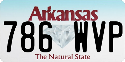 AR license plate 786WVP