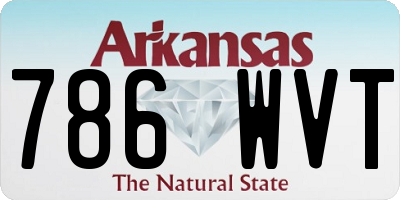 AR license plate 786WVT