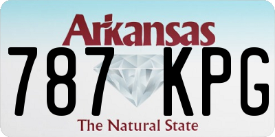 AR license plate 787KPG